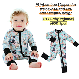 Mono de Bambú Ecológico para Bebé RTS, Suave y Cómodo, Manga Larga, Body para Recién Nacido - Product Image 1