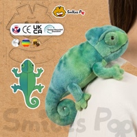 Boneka Bahu Kameleon, Kain Daur Ulang Aman dan Tidak Beracun, Mendukung Desain Kustom dengan Sertifikasi CE & UKCA