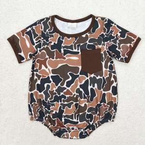 En Existencia, Pelele de Verano con Estampado de Camuflaje para Bebés, Venta al por Mayor, Boutique Infantil, Ropa para Hermanos, Nueva Moda, Precio de Fábrica, Ropa para Niños - Product Image 2