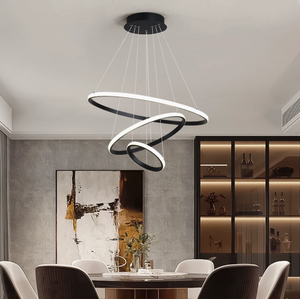 Lámpara de Techo Moderna Nórdica Minimalista, Lámpara Colgante de 3 Anillos para Comedor/Bar/Estudio/Dormitorio, Lámpara LED Colgante para Decoración del Hogar - Product Image 4