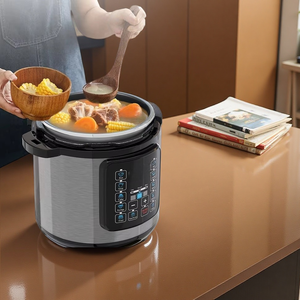 Olla Arrocera Digital Multifunción de 4L con Funciones para Pizza, Pastel y Comida Frita, Pantalla LED, Temporizador de Retraso, Recipiente Interior Antiadherente - Product Image 1