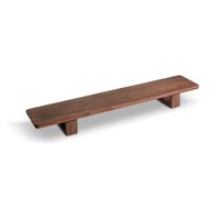 Support de moniteur et organisateur de bureau multifonctionnel en bois de noyer noir personnalisable et mobile