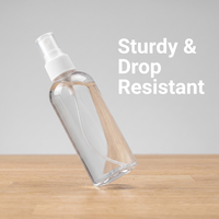 Envases Cosméticos de PET Transparente Blanco de 10ml-500ml con Bomba Pulverizadora para Loción y Champú, Forma Ámbar, Alta Calidad