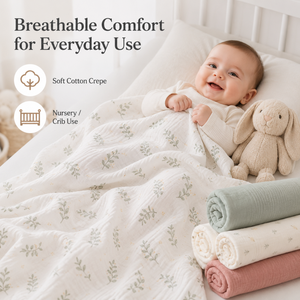 Custom Digital Printing Organic Cotton Muslin <strong>Toddler</strong> Infant Blankets Double Layer Soft Baby Swaddle for Kids' <strong>Bedding</strong> - Product Image 6
