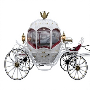 Carruaje Real de Cenicienta de Alta Calidad, Carroza de Caballos de Princesa Cenicienta, Carroza de Lujo con Caballos, Carrozas Temáticas de Cenicienta - Product Image 1