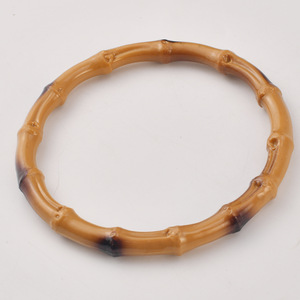 Plastic Round Bamboo Ring Handle For <b>Bags</b> Luggage <b>Accessories</b> Durable Die Casting Image Color - Product Image 3