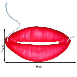 Bilinli Requisiten Scherzartikel Würstchen Rote Lippen Dicke Halloween Lustige Horror Latex Maske China Party - Product Image 6