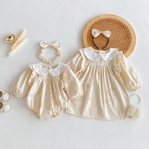 Completi coordinati da principessa per neonata: tutina triangolare a maniche lunghe, vestito carino per <span class=keywords><strong>bambina</strong></span>, tutina triangolare per neonata - Product Image 4