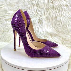 Zapatos de Tacón Alto de Diseñador Personalizados para Mujer, con Punta en Pico, Sexys, de 8/10/12 cm, Tallas Grandes 34-45 - Product Image 1
