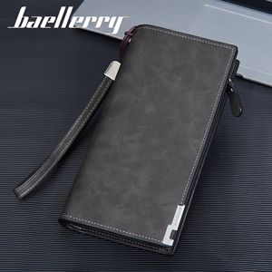 กระเป๋าสตางค์ใบยาวผู้ชายแบรนด์ Baellerry สีดำ หนังแท้ ซิปปิด ใช้งานได้หลากหลาย เหมาะสำหรับใช้ในชีวิตประจำวัน - Product Image 3