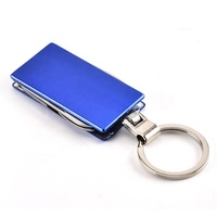 Ensemble de couteaux, tournevis et ciseaux multifonctions en alliage d'aluminium et acier inoxydable avec logo personnalisé, porte-clés, outil promotionnel, cadeau