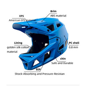<span class=keywords><strong>Casco</strong></span> Integral para Bicicleta de Montaña para Adultos, Certificado CE EN1078, <span class=keywords><strong>Casco</strong></span> para Ciclismo de Descenso, Duradero, Anticolisión, Equipo de Seguridad para Ciclismo - Product Image 3