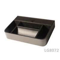 Plateau de bureau en cuir PU LG8072 avec plusieurs compartiments, idéal pour la maison et le bureau, plateau d'hôtel, organisateur d'objets divers, cadeaux d'entreprise
