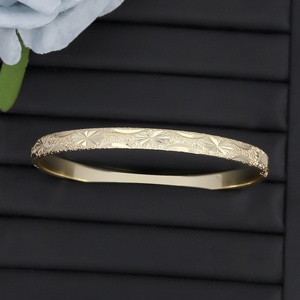 Bracelet ouvert JXX en laiton plaqué or 14 carats, résistant à la rouille et à l'eau - Product Image 4