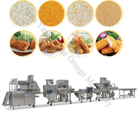 Ligne de production automatique de galette de viande hachée et d'enrobage