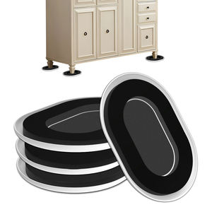 Oval Carpet Furniture Sliders Reusable Plastic Furniture <b>Sofa</b> Bed Table Movers Furniture Moving Slider - Product Image 1