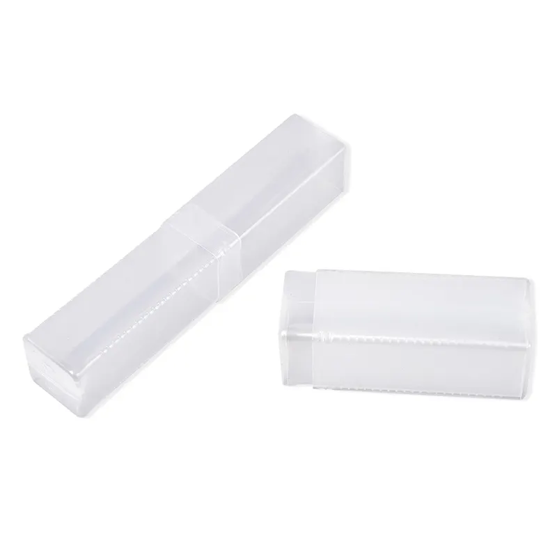 Transparent Plastic Square Telescopic Pack Tube For CNC End Mill Tool Packing Plastic Packaging Box For Drill Bits
