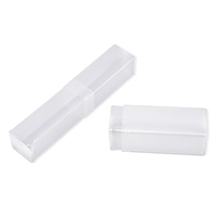 Tube télescopique carré en plastique transparent pour l'emballage d'outils de fraisage CNC, boîte d'emballage en plastique pour forets