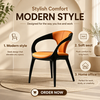 Chaise de salle à manger modulaire haut de gamme MULIGNA avec cadre en bois massif, accoudoirs et dossier rembourrés pour salon, hôtel, restaurant