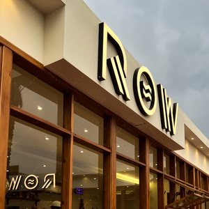 Letrero 3D de señalización de construcción de acero inoxidable de metal con luces LED, letrero iluminado LED, letrero iluminado LED, logotipo led para negocios - Product Image 1