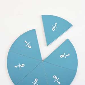 Fichas Magnéticas de Fracciones, Círculos, Material Didáctico para Fracciones en la Escuela Primaria, Recursos de Imanes para Fracciones - Product Image 3