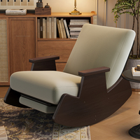 Chaise longue moderne en bois massif canapé simple de style ancien pour le salon, le balcon et les loisirs à domicile pour les paresseux et les repas