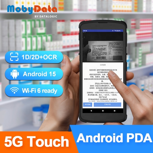 Mobydata SA99 5G WIFI 6 Android 15 Rugged Handheld PDA Android Handheld PDA for Logistic