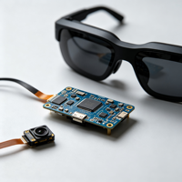 Carte mère PCBA pour lunettes intelligentes OEM AI, carte de contrôle pour lunettes AR avec module d'assistant vocal et circuit de pilote d'affichage