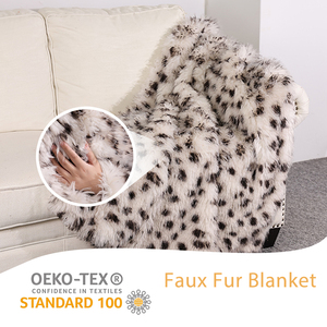 Manta de Piel Sintética Gruesa para Sofá, Manta de Felpa Minky Cálida y Suave de Doble Cara con Efecto Fruncido para Dormitorio - Product Image 3