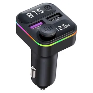 Transmetteur FM de voiture Bluetooth QC3.0 chargeur universel sans fil lecteur de musique MP3 adaptateur d'appel mains libres pour accessoires de voiture