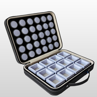 Nouvel Organisateur Portable Transparent en Plastique pour Bijoux – Boîte de Présentation pour Bagues, Pierres Brutes, Diamants et Trésors Colorés