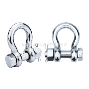 Grillete en D de acero inoxidable 316 con pasador de tornillo de cabeza cuadrada, pulido, tamaño métrico, para elevación y conexión de cadenas - Product Image 3