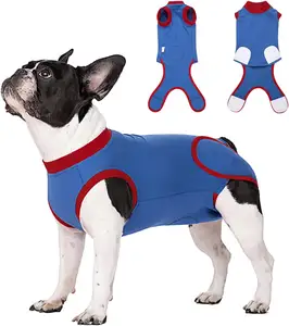 Dog Recovery Suit Cats Bodysuits for Abdominal Wounds Recovery Shirt for Male Female Pet Surgical Snugly Suit