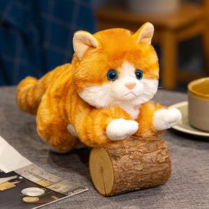 Animale di peluche-compagno confortante-animali da fattoria giocattolo peluche Ultra morbidi-31cm 5Asst. Gatti bugiardi realistici - Product Image 6