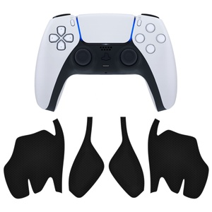 PlayVital ดีไซน์แบบแยกส่วน สีดำ กันลื่น ดูดซับเหงื่อ พรีเมียมกริป สำหรับจอย PS5 - Product Image 2