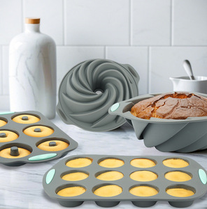 Moule à gâteau en silicone de qualité supérieure résistant aux hautes températures, moule rond antiadhésif pour la cuisson à la maison - Product Image 2
