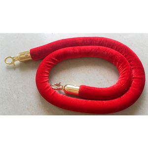 Corda di supporto per barriera in corda di velluto verde a buon mercato - Product Image 6