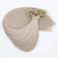 Extensions de cheveux russes pré-collées à la kératine, double épaisseur, Remy vierges, avec fixation par fusion, couleur personnalisable et toutes les qualités