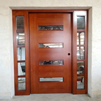 Portes intérieures en bois massif style moderne XIYATECH, prix de gros, portes en verre insonorisées pour hôtel, appartement, villa