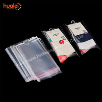 Sacs auto-adhésifs en plastique transparent OPP CPP BOPP recyclables, imprimés sur mesure, dernier design, pour l'emballage de chaussettes, vêtements et fourrures
