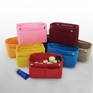 Hot selling Handbag & Tote Shaper Bag organizer Felt Purse Organizer Insert with zipper