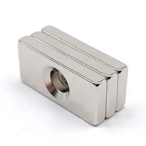 40*20*5 with hole M5 square magnet NdFeb square countersunk hole Strong magnetic square punch magnet