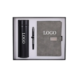 לוגו מותאם אישית עסק מתנה מותג בקבוק מחברת מטריה עט חברה עסקית משרד אריזת מתנה חדשה - Product Image 5