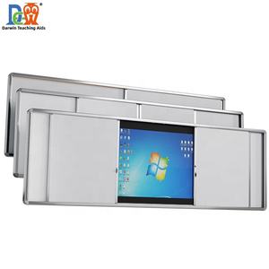 <span class=keywords><strong>Tableau</strong></span> blanc coulissant horizontal à double rail, <span class=keywords><strong>tableau</strong></span> noir à roulettes mural coulissant - Product Image 2