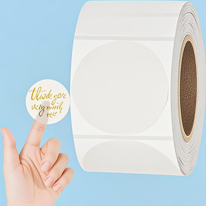 Adhesivo transparente de diseño personalizado Pegatinas económicas de embalaje sensibles al calor - Product Image 3