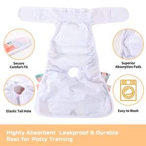 Hipoppחיית מפעל מותאם אישית לנשימה מאוד קליל כלב פוליאסטר מכנסי ג 'וסת חיתולים - Product Image 2