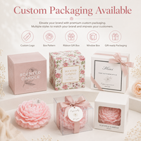 Bougie parfumée à la pivoine en gros, en paraffine raffinée et cire de soja, bougie décorative florale, cadeau, emballage personnalisé