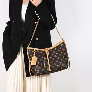 Bolsos de mano de cuero genuino vintage de alta calidad para mujer, venta al por mayor, bolsos de lujo de gran capacidad para damas - Product Image 1