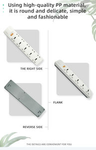 Multiprise PRIMA 13A 10 prises avec 2 ports USB-C et 2 ports USB, protection contre les surcharges, pour bureau et maison – Vente en gros usine - Product Image 3