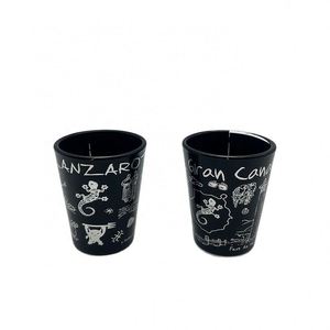Vaso de chupito negro personalizado con grabado láser, 60 ml, 2 oz, para vodka o vino - Product Image 3